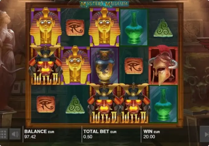 png Mystery Museum slot game with wild symbols